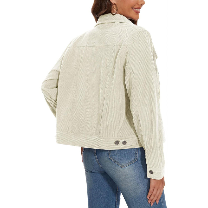 Women's Casual Corduroy Shacket Jacket 3
