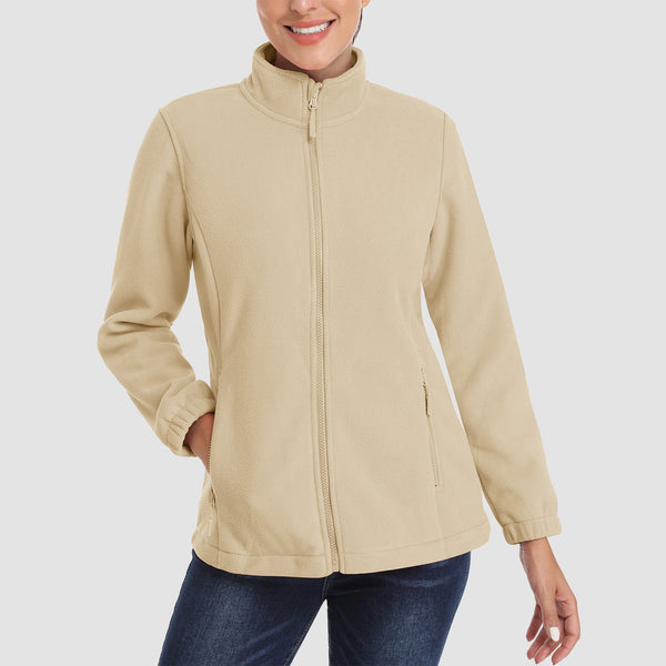 Women's Fleece Jacket - Soft & Warm Zip-Up Winter Coat 0
