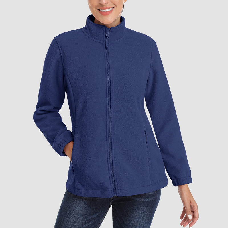 Women's Fleece Jacket - Soft & Warm Zip-Up Winter Coat 16