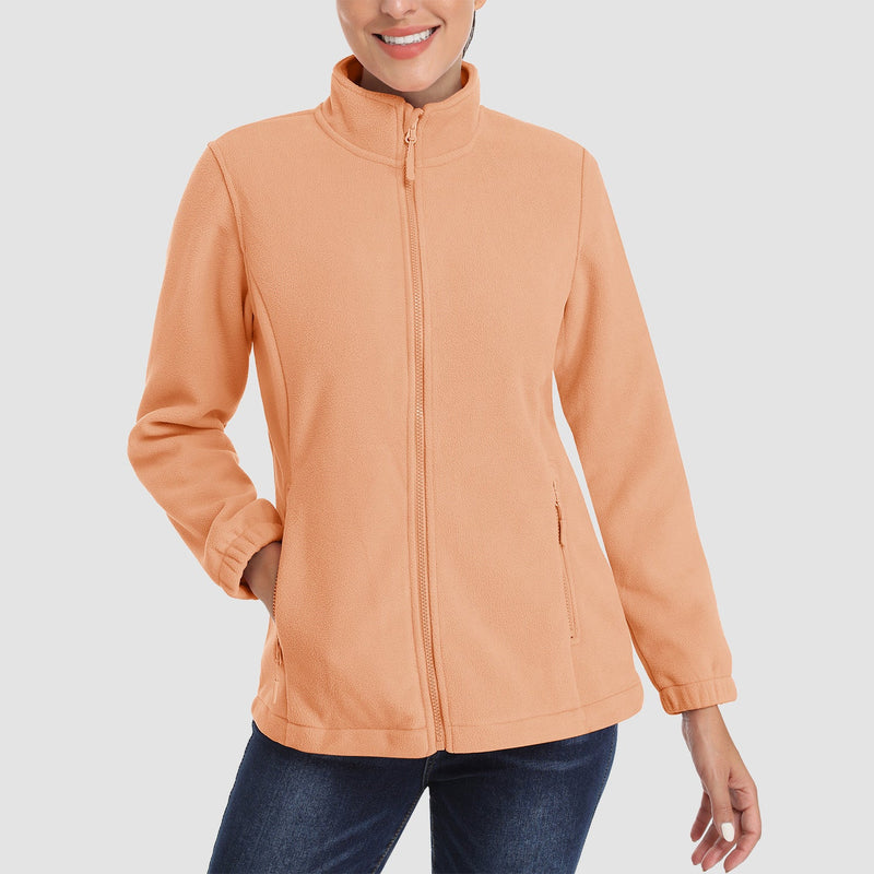Women's Fleece Jacket - Soft & Warm Zip-Up Winter Coat 17