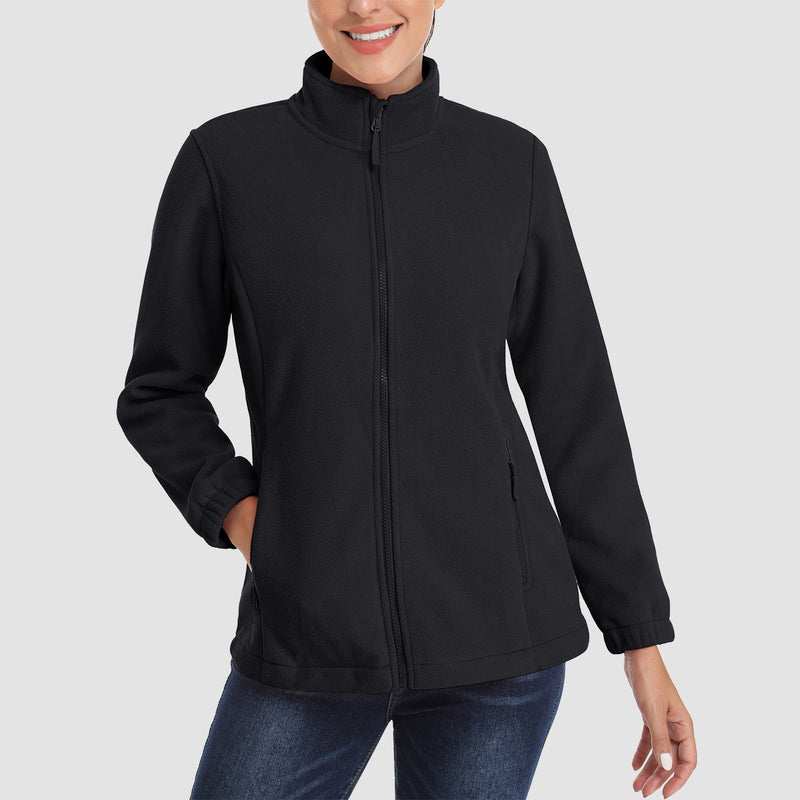 Women's Fleece Jacket - Soft & Warm Zip-Up Winter Coat 18