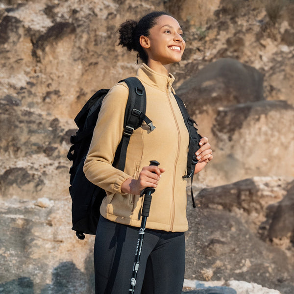 Women's Fleece Jacket - Soft & Warm Zip-Up Winter Coat 1