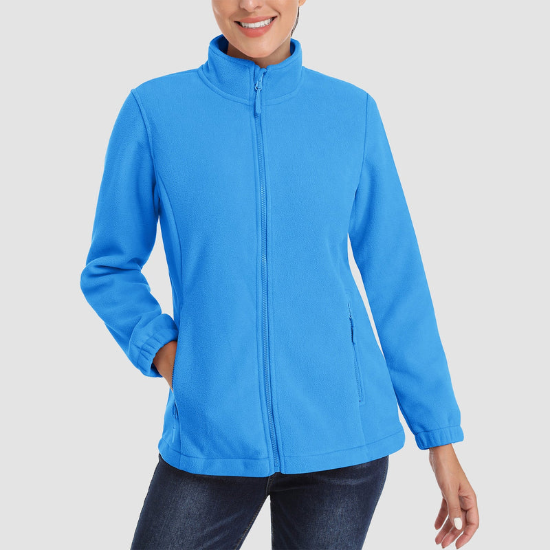 Women's Fleece Jacket - Soft & Warm Zip-Up Winter Coat 20