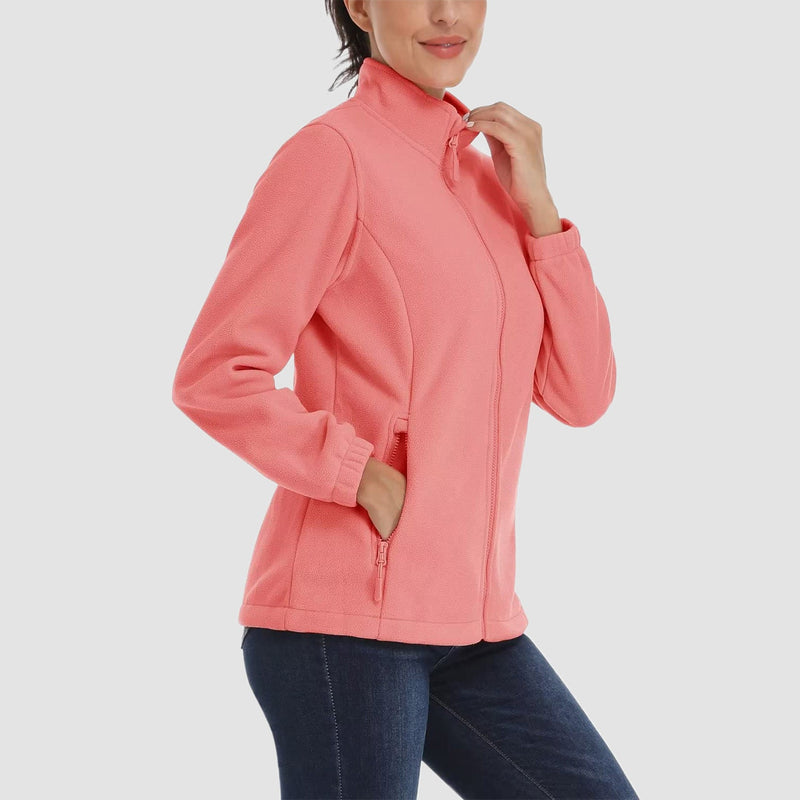 Women's Fleece Jacket - Soft & Warm Zip-Up Winter Coat 5
