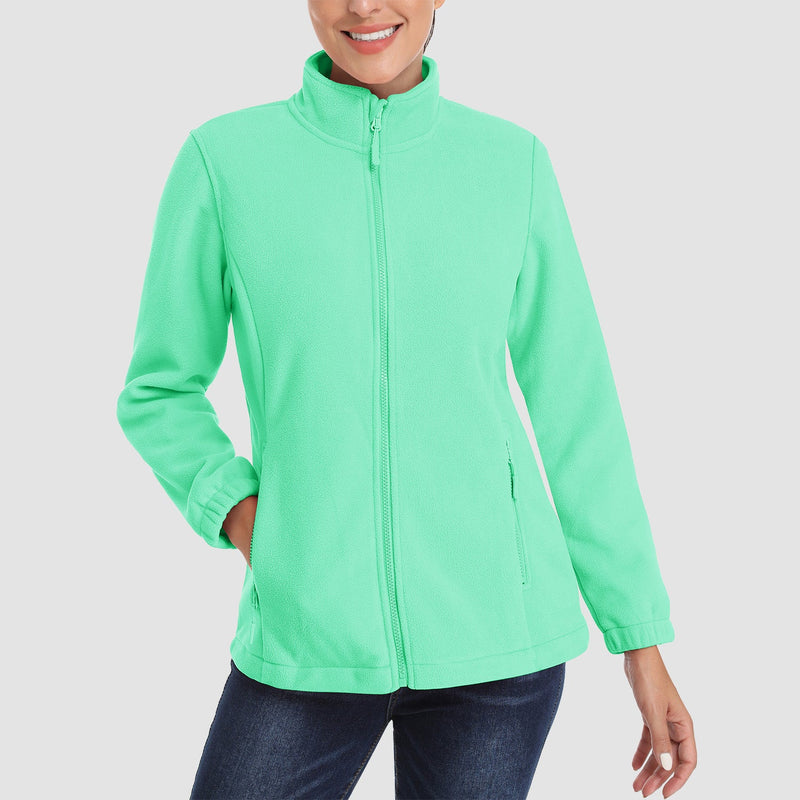 Women's Fleece Jacket - Soft & Warm Zip-Up Winter Coat 7