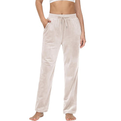 Women's Fleece Jogger Pants - Comfy Lounge & Yoga Sweatpants 0