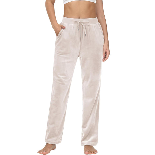 Women's Fleece Jogger Pants - Comfy Lounge & Yoga Sweatpants 0
