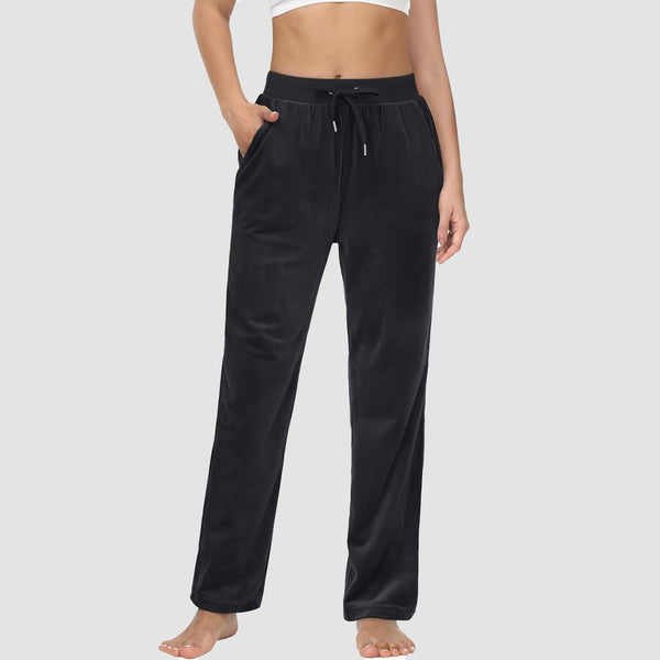Women's Fleece Jogger Pants - Comfy Lounge & Yoga Sweatpants 1