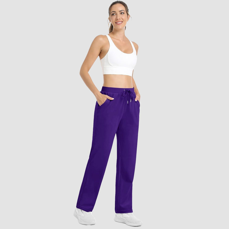 Women's Fleece Jogger Pants - Comfy Lounge & Yoga Sweatpants 4