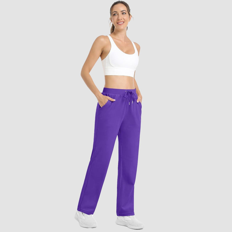 Women's Fleece Jogger Pants - Comfy Lounge & Yoga Sweatpants 8