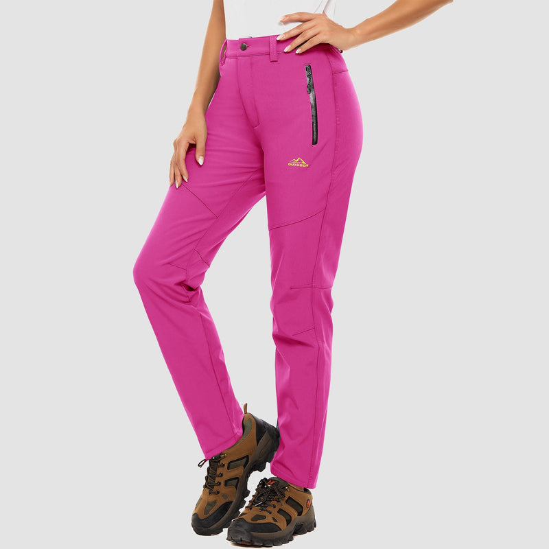 Women's Fleece Lined Water Resistant Winter Ski Pants 10