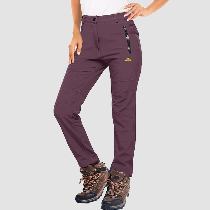 Women's Fleece Lined Water Resistant Winter Ski Pants 14