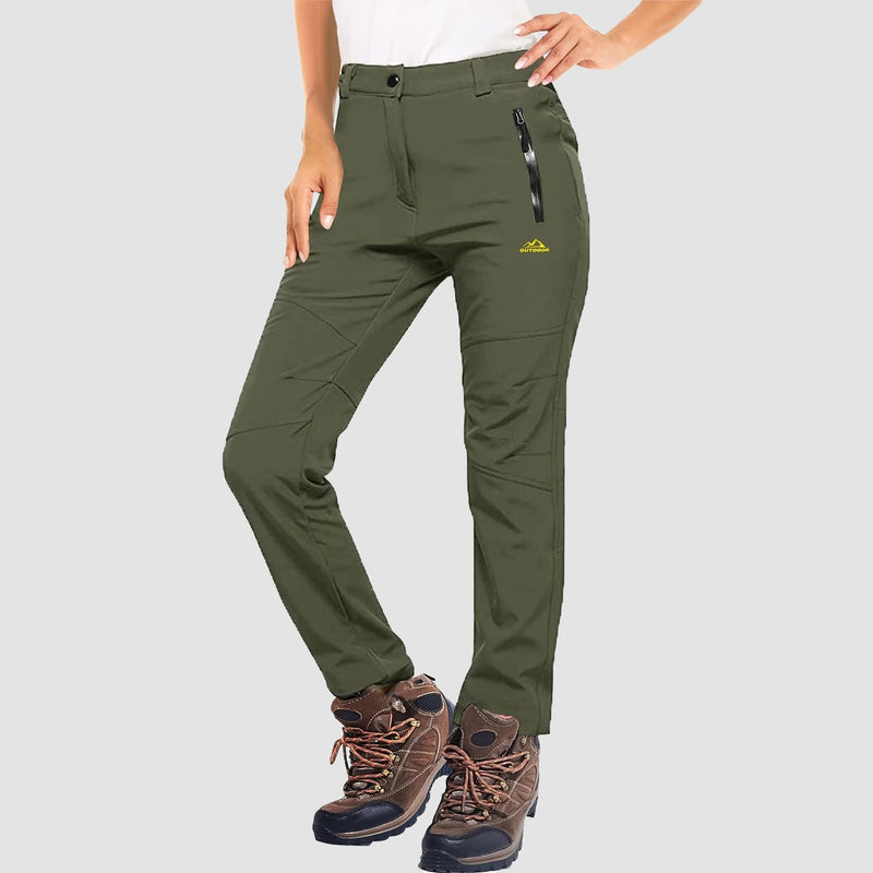 Women's Fleece Lined Water Resistant Winter Ski Pants 15