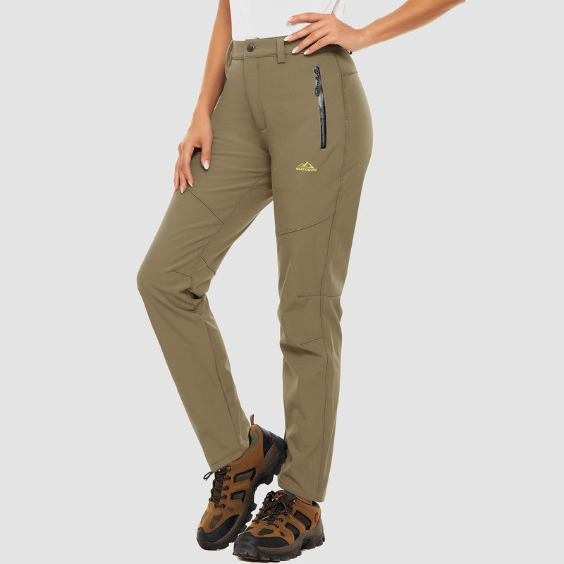 Women's Fleece Lined Water Resistant Winter Ski Pants 2