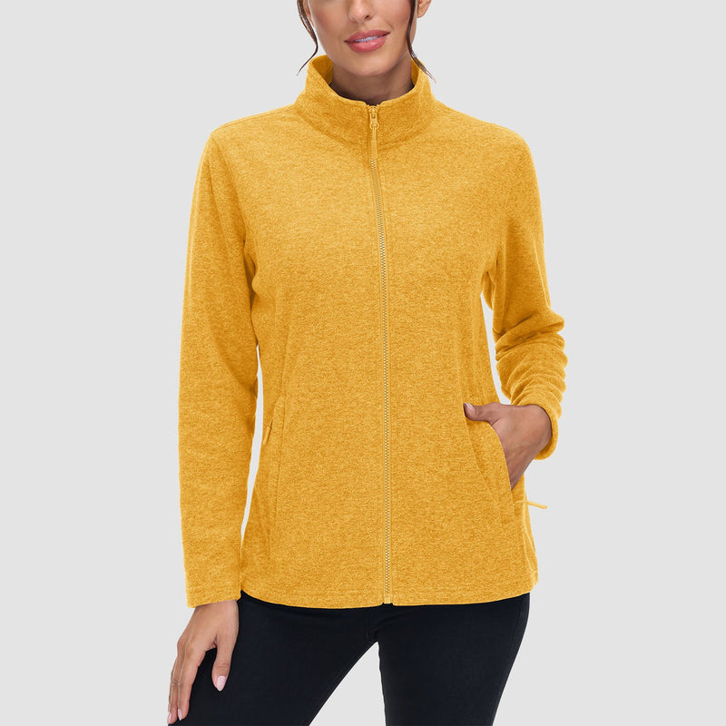 Women's Full Zip Fleece Jacket - Zip Pockets, Warm 8