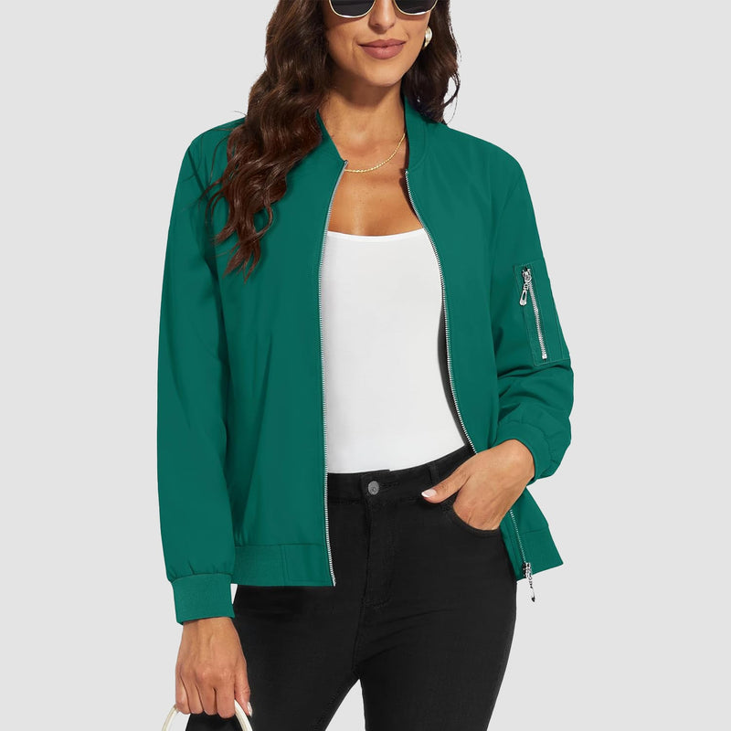 Women's Lightweight Bomber Jacket 10