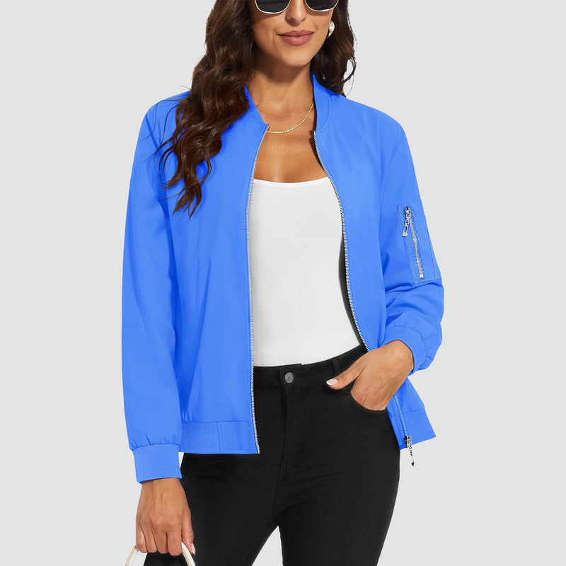 Women's Lightweight Bomber Jacket 11