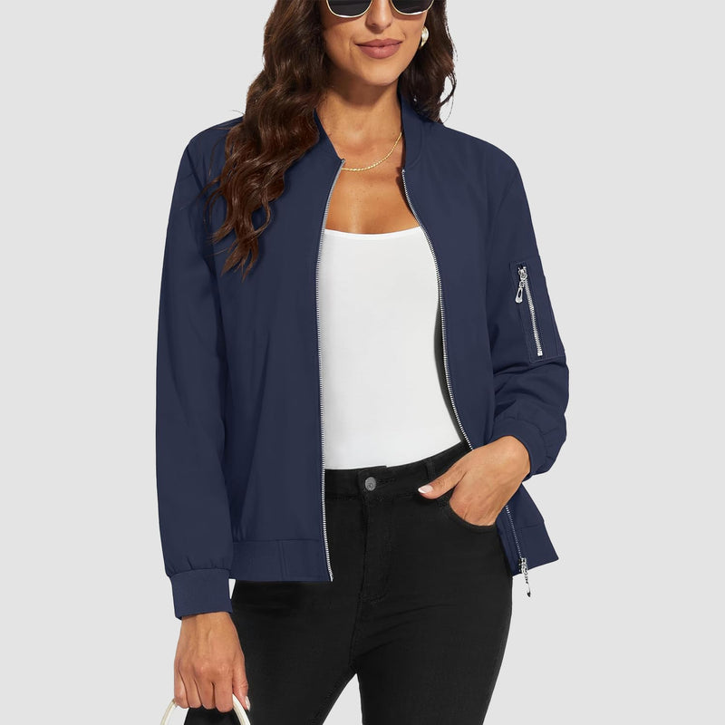 Women's Lightweight Bomber Jacket 12