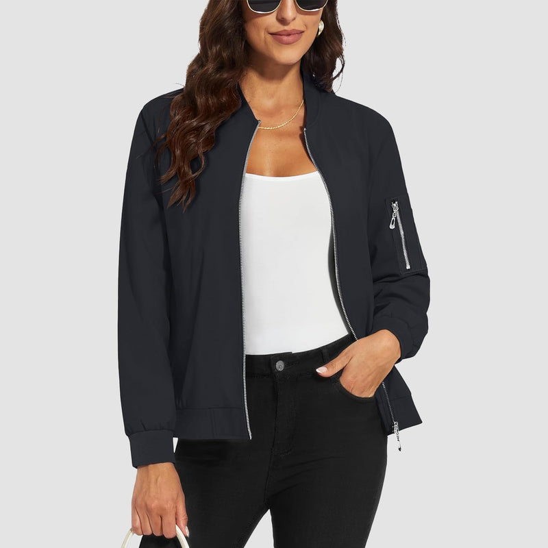 Women's Lightweight Bomber Jacket 13
