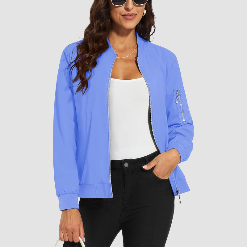 Women's Lightweight Bomber Jacket 16