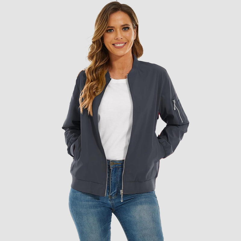 Women's Lightweight Bomber Jacket 6
