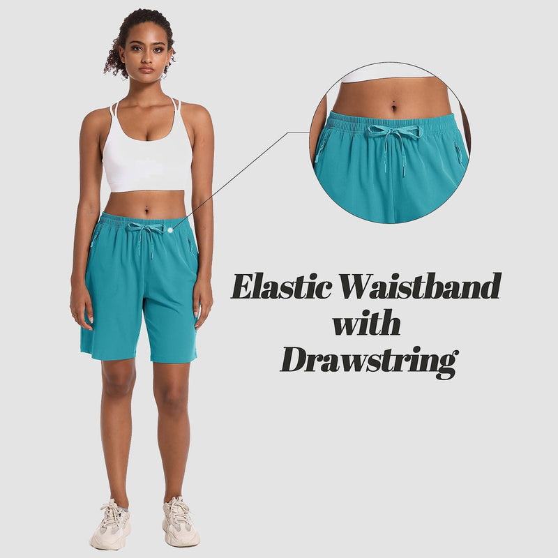 Women's Lightweight Quick-Dry Hiking Shorts with 3 Pockets 4
