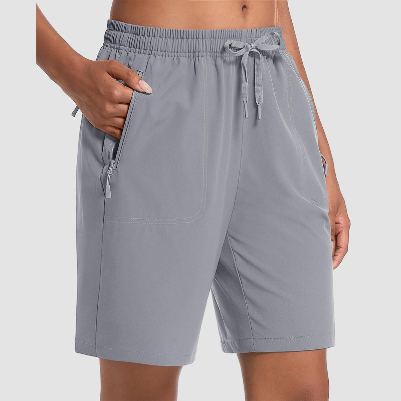Women's Lightweight Quick-Dry Hiking Shorts with 3 Pockets 9