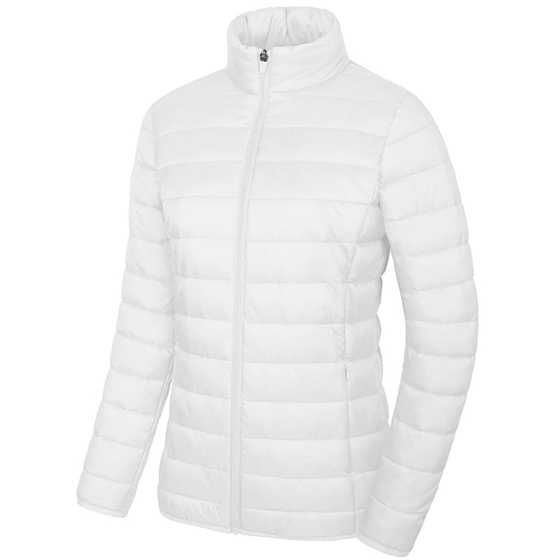 Women's Lightweight Quilted Puffer Jacket Full Zip Winter Coat 18