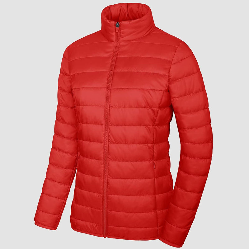 Women's Lightweight Quilted Puffer Jacket Full Zip Winter Coat 19