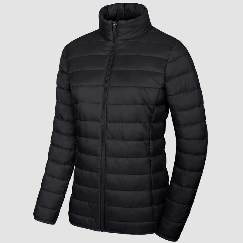 Women's Lightweight Quilted Puffer Jacket Full Zip Winter Coat 5