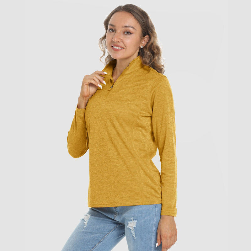 Women's Long Sleeve 1/4 Zip UPF50+ Sun Protection Shirt 12