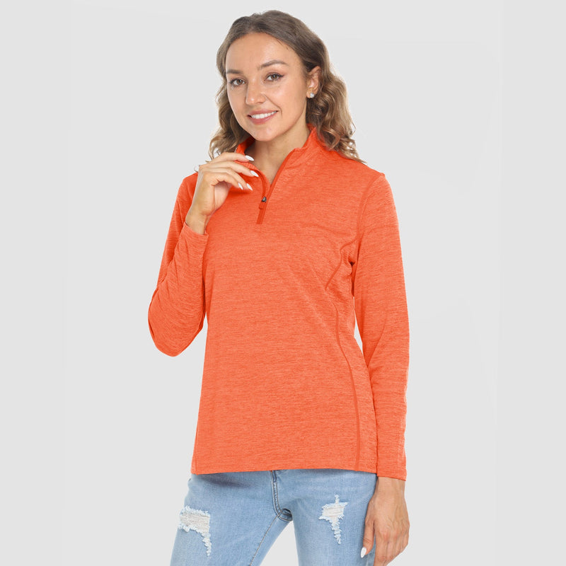 Women's Long Sleeve 1/4 Zip UPF50+ Sun Protection Shirt 15