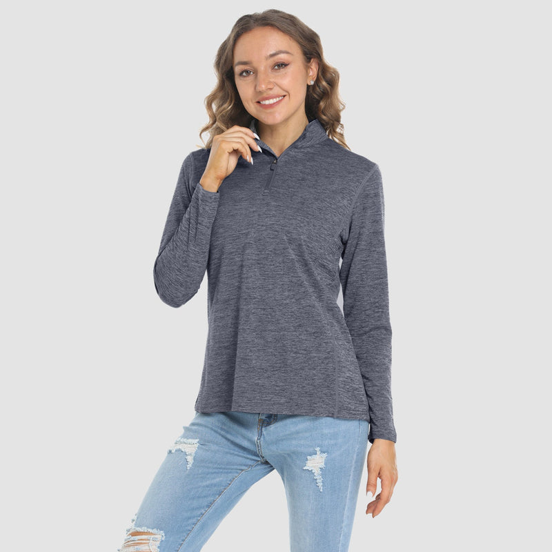Women's Long Sleeve 1/4 Zip UPF50+ Sun Protection Shirt 17