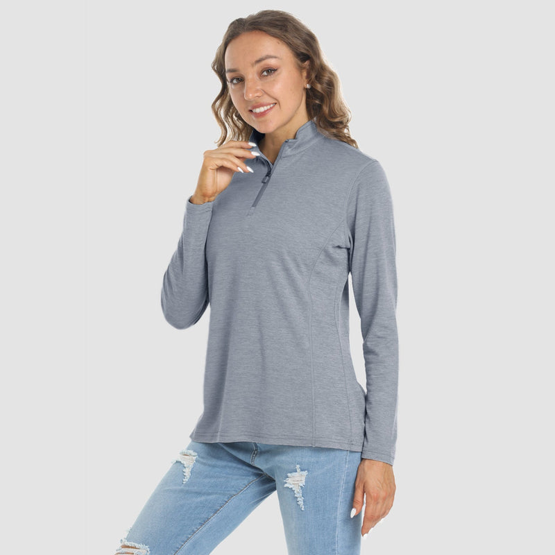 Women's Long Sleeve 1/4 Zip UPF50+ Sun Protection Shirt 18