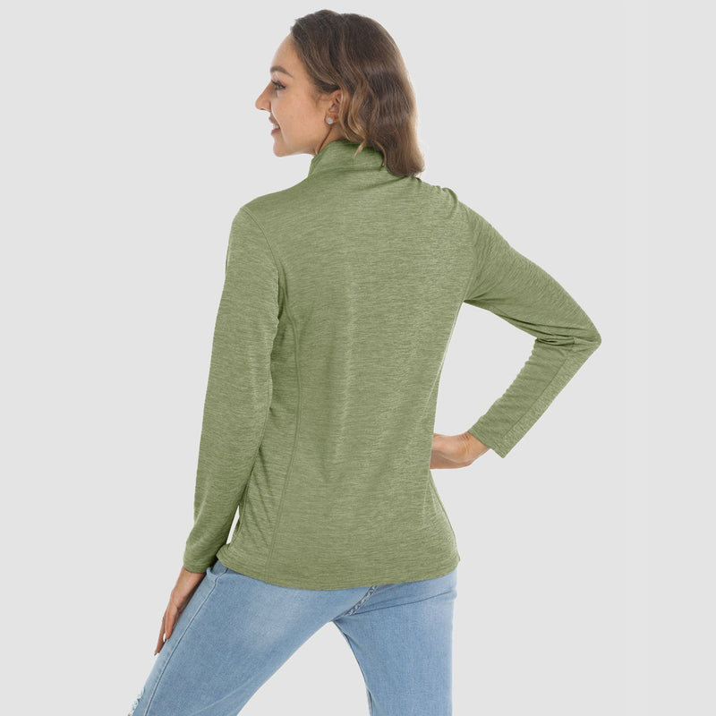 Women's Long Sleeve 1/4 Zip UPF50+ Sun Protection Shirt 3