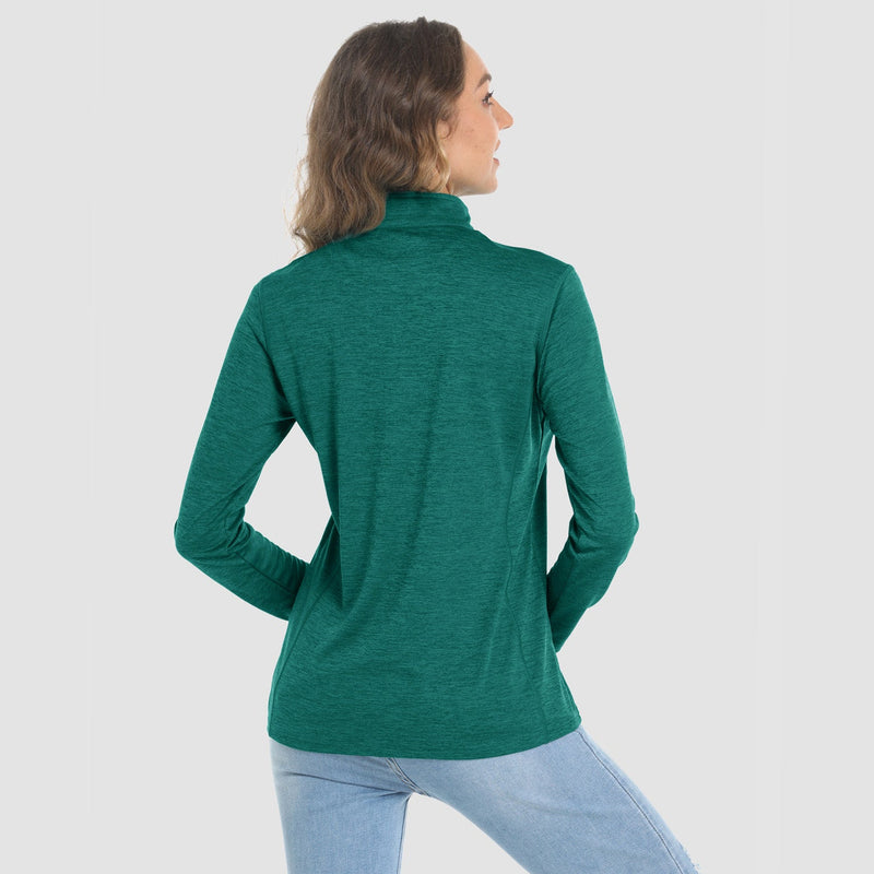 Women's Long Sleeve 1/4 Zip UPF50+ Sun Protection Shirt 6