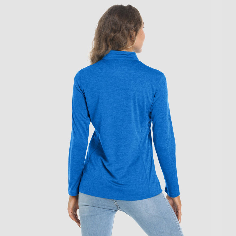 Women's Long Sleeve 1/4 Zip UPF50+ Sun Protection Shirt 8
