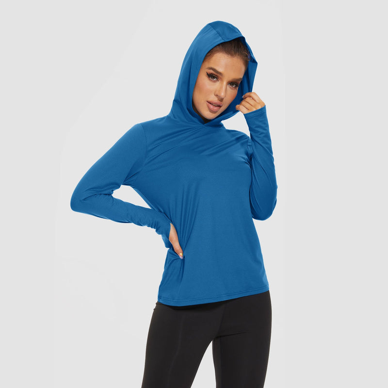 Women's Mint Hoodie Shirt - UPF 50+ Sun Protection, Long Sleeve 0