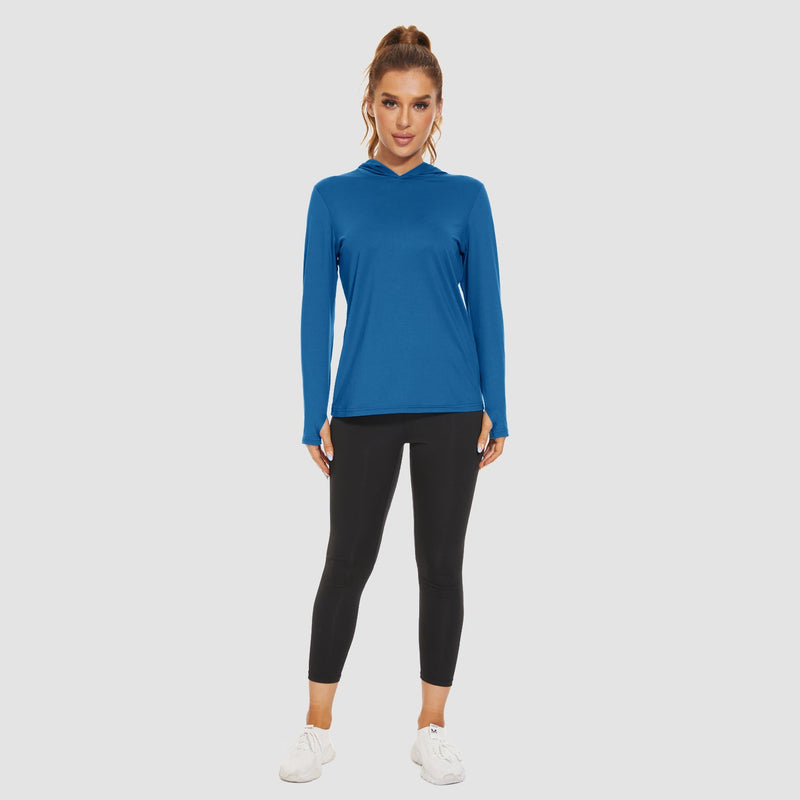 Women's Mint Hoodie Shirt - UPF 50+ Sun Protection, Long Sleeve 2