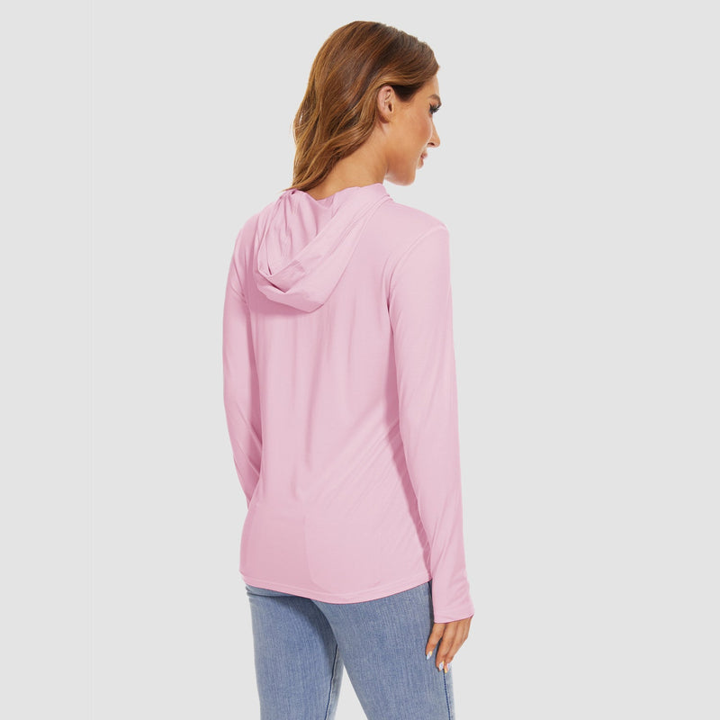 Women's Mint Hoodie Shirt - UPF 50+ Sun Protection, Long Sleeve 6