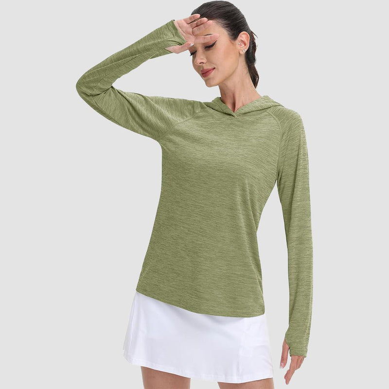 Women's Mint Hoodie UPF 50+ Sun Protection Shirt with Thumb Hole 2