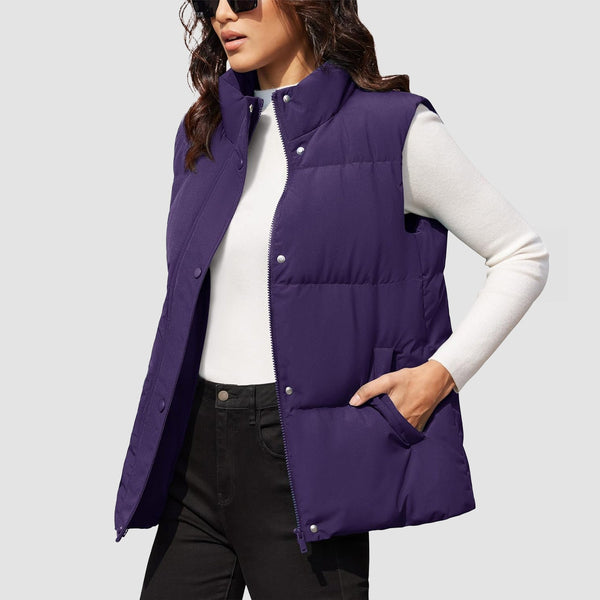 Women's Oversized Puffer Vest 0