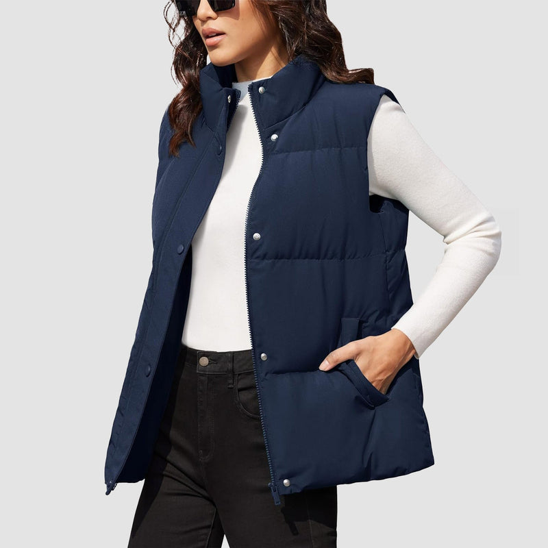 Women's Oversized Puffer Vest 12