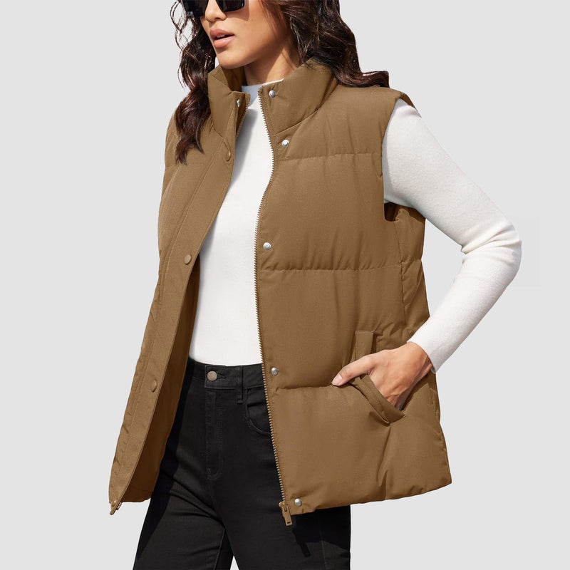 Women's Oversized Puffer Vest 13