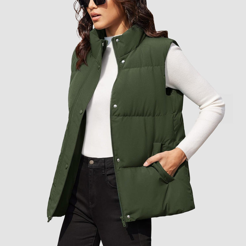 Women's Oversized Puffer Vest 14