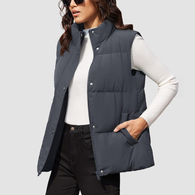Women's Oversized Puffer Vest 16