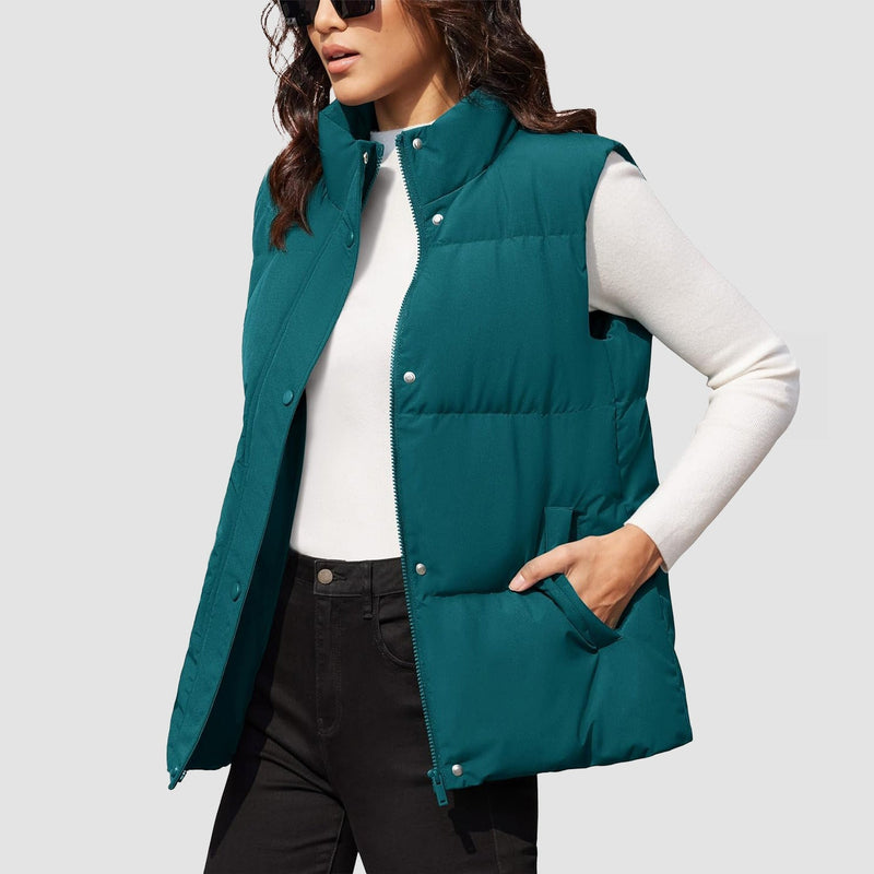Women's Oversized Puffer Vest 17