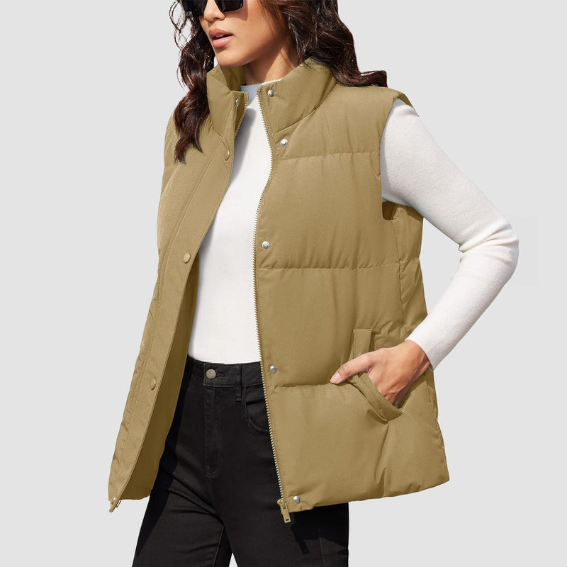 Women's Oversized Puffer Vest 9