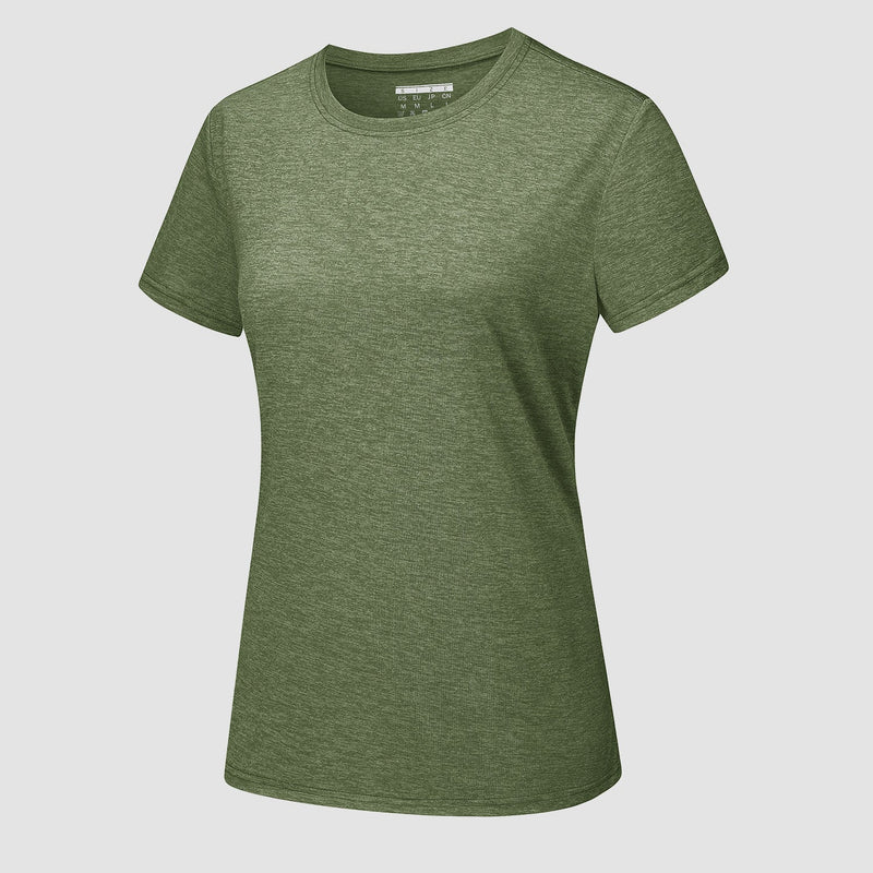 Women's Quick-Dry Short Sleeve Running Workout T-Shirt 10