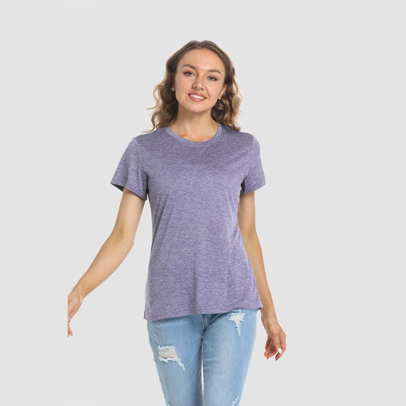 Women's Quick-Dry Short Sleeve Running Workout T-Shirt 14